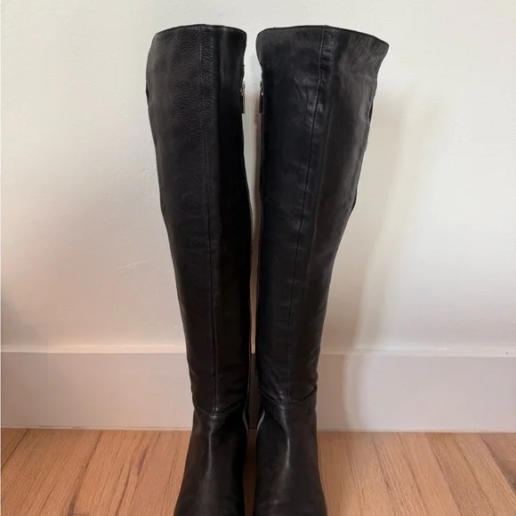 Michael Kors Over-the-Knee Leather Boots - Picture 3 of 3